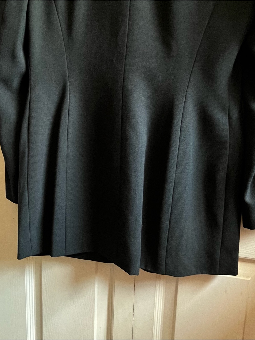 DKNY Donna Karan Black Wool Double-Breasted Blazer – Size 6 - Picture 5 of 9
